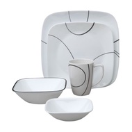 Corelle® Square™ Simple Lines 30-pc Dinnerware Set