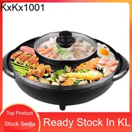 BBQ Grill & Steamboat Hot Pot 2 IN 1 BBQ Grill & Steamboat Hot Pot Shabu Electric Smokeless Non Stic