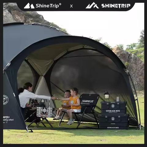 ShineTrip Outdoor Silver Coated Canopy Rainproof And Sunscreen Self-driving PU3000MM Waterproof Camp