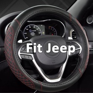 West Llama Customized Auto Car Steering Wheel Cover for Jeep Grand Cherokee,Wrangler,Compass,Gladiat