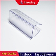 50 PCs plank shelf label holder transparent plastic PVC supermarket display price tag for wooden ply