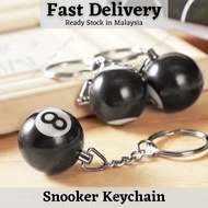 Creative 8 Ball Pool Keychain – Fashion Snooker Key Ring Gift Accessory