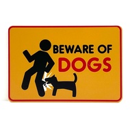 BEWARE OF DOGS SIGN/SIGNAGE | 145mm x 100mm | DOG SIGN, NOTICE SIGN, ANIMAL SIGN, BEWARE SIGN & WARN