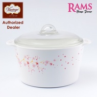 Vantage 5000ML Vitro Cookware Heat Resistant Ceramic Casserole Pot - Cherry Blossom F31