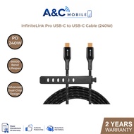 Mazer Infinite Link Pro 3 USB-C to USB-C 240W Cable in 2.5M | 2 Years Warranty