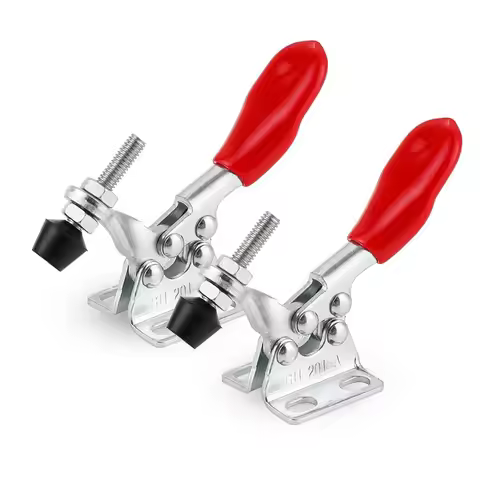 1/2/4Pcs GH-201A 27Kg Quick Release Toggle Clamps Horizontal Clamp U-shaped Bar Hand Clip Woodworkin
