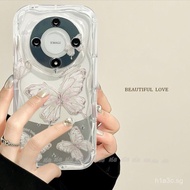 Honor X9C X9B 90 5G Casing Honor X9C Smart Casing Honor 90 X8B Casing Cute butterflies Clear Transpa