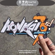 HONKAI 3RD IMPACT HONKAI 3 Game Text Logo Car Sticker Creative Rear Sticker N0112