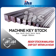 MACHINE SQUARE KEY STOCK, KEYWAY, KEY BAR, SQUARE BAR, KEY BAR STAINLESS STEEL (PART 03-04)