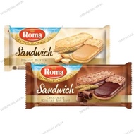 Roma biscuits CHOCOLATE SANDWICH bonbon AND PEANUT cream delicious and crispy
