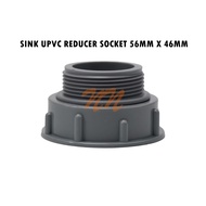 WASTE SINK UPVC REDUCER SOCKET 56MM X 46MM