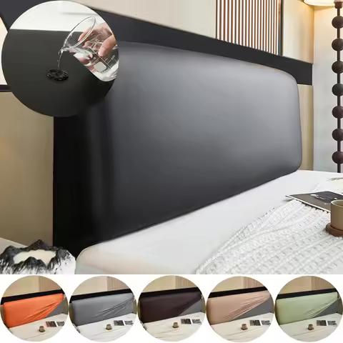 waterproof Bed Headboard Cover for Queen Stretch Bed Head Board Slipcover Covers, Dustproof Protecto
