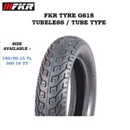 FKR GS18 300-19 TUBETYPE 140/90-15 TUBELESS MOTORCYCLE TYRE GS18