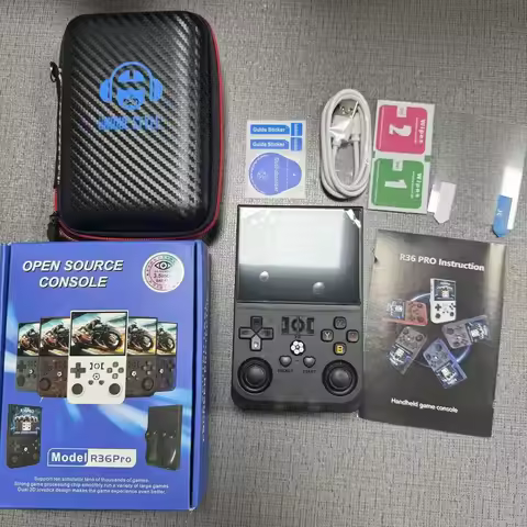720x720 IPS Screen Retro Handheld Game Console R36MAX 4.0 Inch 128GB Built-in 22000+ Classic Game Po