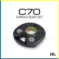 HONDA C70 - HANDLE BUSH SET  HANDLE LOWER RUBBER BUSH C70 LAMPU BULAT