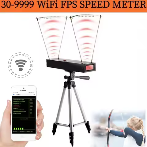 Multi-Functional 30-9999 FPS Speed Measuring Instrument Wireless Chronograph Velocimeter for Shootin