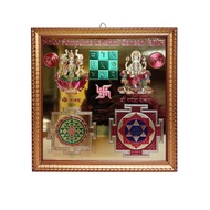 Yogam Sampurna Lakshmi kubera  Lakshmi Ganesha yantra With frame / pooja / decorative purpose