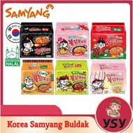 HALALKorea Samyang Buldak Pack Ramen Hot Chicken & Double Spicy & Cheese & Carbonara & Curry & Jjaja