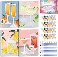 TINY FUN Paint by Numbers Kit for Adults Beginner with Wooden Frame Easy Acrylic on Canvas 9x12 inch