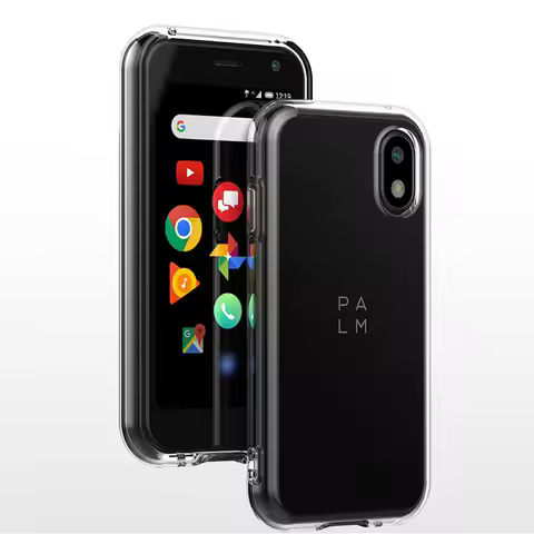 Soft TPU Thin Back Cover and Screen Protector Film, Clear Tansparent Case, For TCL Palm Mini Phone, 