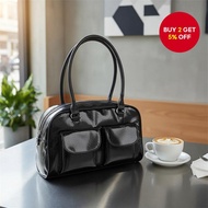 Vintage Y2K Niche Bowling Bag | Retro Women’s Handbag