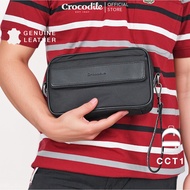 Crocodile CCT1 Tas Genggam Clutch Pria - Black