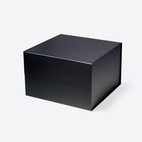 Geotobox 25.5x25.5x16.5cm | 24x24.4x15.9cm C5 Square Deep Foldable Rigid Cardboard Gift Boxes with M