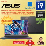 #RG144 USED ASUS ROG G18 Gaming Laptop G814JIR intel i9-14900HX 32GB 1TB SSD NVIDIA RTX4070 RTX 4070