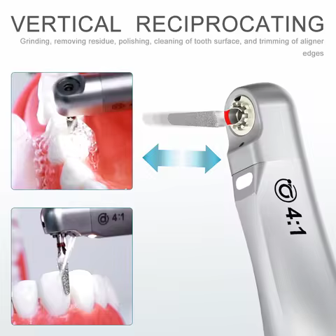 SADT4-1L AI DENTAL Smile Series Dental 4:1 Reduction Optic Low Speed Contra Angle Single Spray Handp
