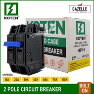 Koten Bolt-on Circuit Breaker - 15A / 20A / 30A/ 40A / 60A / 70A / 100A
