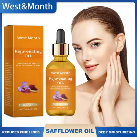 West Month Safflower Rejuvenating Oil Deep Moisturizing Reduces Fine Lines Wrinkles Improves Skin Vi