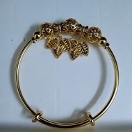 Emas Korea Gelang Pandora (Daun)