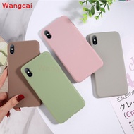Huawei Y6 Y5 Prime 2018 Case Candy Color Colorful Plain Matte Fresh Simple Cute Soft Silicone TPU Case Cover