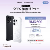 [NEW] OPPO Reno16 Pro 5G Smartphone | 12GB + 256GB | 200MP Ultra-Clear Main Camera | 4K Auto Straigh