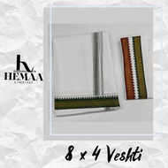 8 x 4 Thalapathy Veshti  classic veshti / classic men dhoti hemaa
