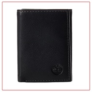 Timberland Mens Blix Fine Leather Trifold Wallet Black (W3)