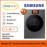 SAMSUNG BESPOKE HEAT PUMP DRYER 10KG | DV10DB94A0GDSP | 2 YEARS WARRANTY (5 TICKS)