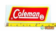 【小楊的店】Coleman汽化燈貼紙，黃色邊框+R標記+小燈圖案，汽化燈