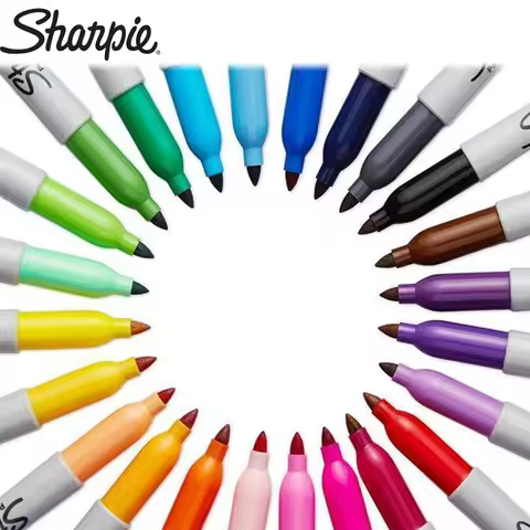 1pcs Sharpie Marker Pen Oily Non-fading Waterproof Quick-drying Art Painting Color Large-capacity Ma
