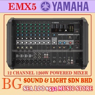 [ YAMAHA AUTHORIZED DEALER ] YAMAHA EMX5 / EMX-5 12 CHANNEL 1260W POWERED MIXER COMES WITH RACK MOUN