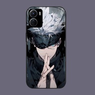 DJ-48 The spell returns to Gojo Satoru Casing GLASS soft frame black VIVO iQOO Y16 Z9X Y17S Y15S Y15