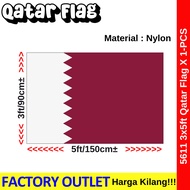 Qatar National Flag 3x5ft 90x150cm Qatar Flag