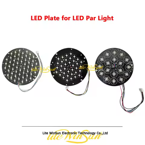 LED Par Lighting LED Disk Plate LED Beads With Aluminum Plate Disk RGBW RGBWA UVLED Lighting 36*3W 1