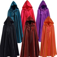 Kids Adult Halloween Cloak Cape Hooded Medieval Costume Adult Kids Wizard Cape Witch Cloak Vampire H