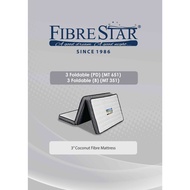 Fibre Star Foldable Single Size 100% Coconut Fibre Mattress / Tilam (10 years Warranty)(New Batch Arrival)