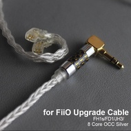 【Trending in Fashion】 8 Core Occ Silver Cable 4.4mm Balance 2.5 3.5mm For Fh1s Fd1 Jh3 Earphones Plated Hifi Upgrade Cable