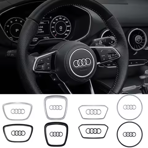Car Styling Steering Wheel Badge For AUDI A6L Q7 Q3 Q5 A7 2005-2024 A5 A3 A4L A8L 2005-2016 A8 Q5L Q