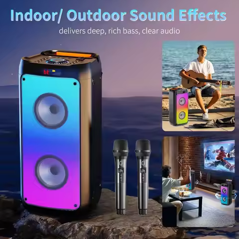 Wireless Bluetooth Speaker, Home Karaoke Party Speaker, Portable Karaoke Speaker, Karaoke Party Box 