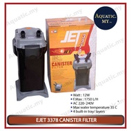 EJET 3378 Canister Filter (12W) Akuarium Pump/Aquarium Filter Pump Canister