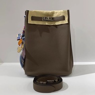 Hermes愛馬仕So Kelly 22板栗色銀扣